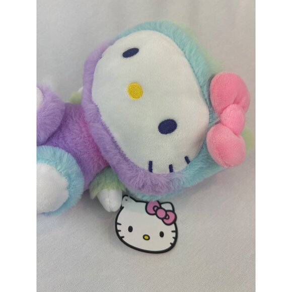 Fiesta Sanrio Hello Kitty Plush Rainbow Sherbet Soft Stuffed Toy Pink Bow Tag - Picture 12 of 13